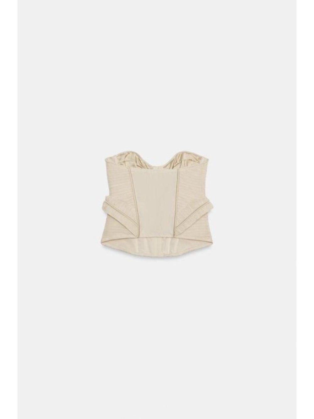 ZARA TEXTURED MIXED-FABRIC CORSET 1067/461/712 - Picture 4 of 5